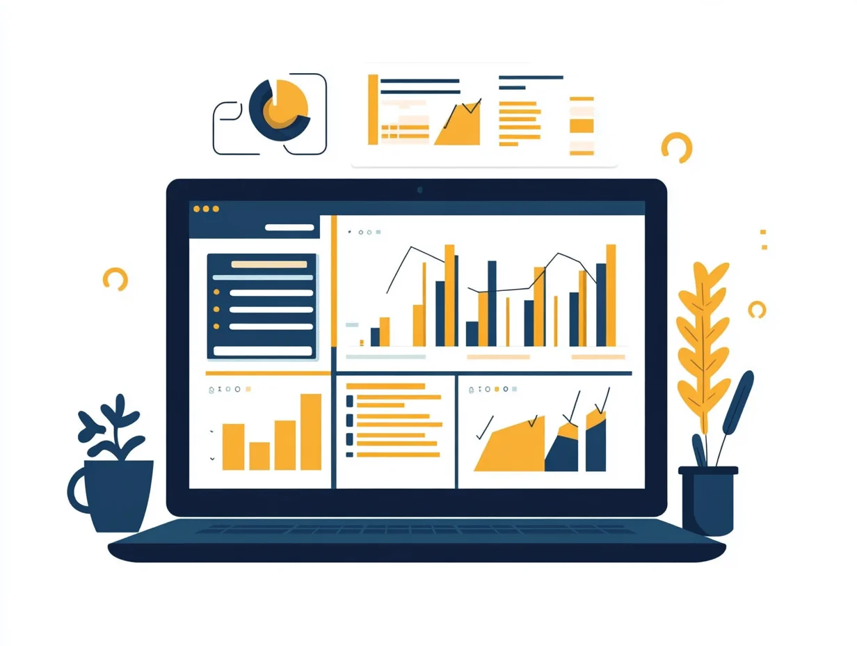 Structured online course dashboard